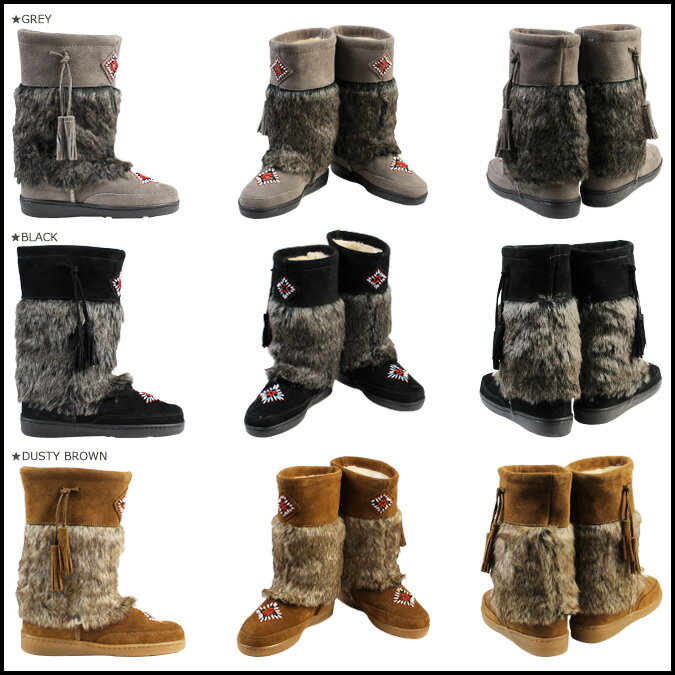 ミネトンカ MINNETONKA マクラックハイ ブーツ MUKLUK HIGH BOOTS レディース