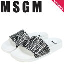 エムエスジーエム MSGM サンダル シャワーサンダル レディース MULTI LOGO POOL SIDE ホワイト 白 2641MDS15100 309 99