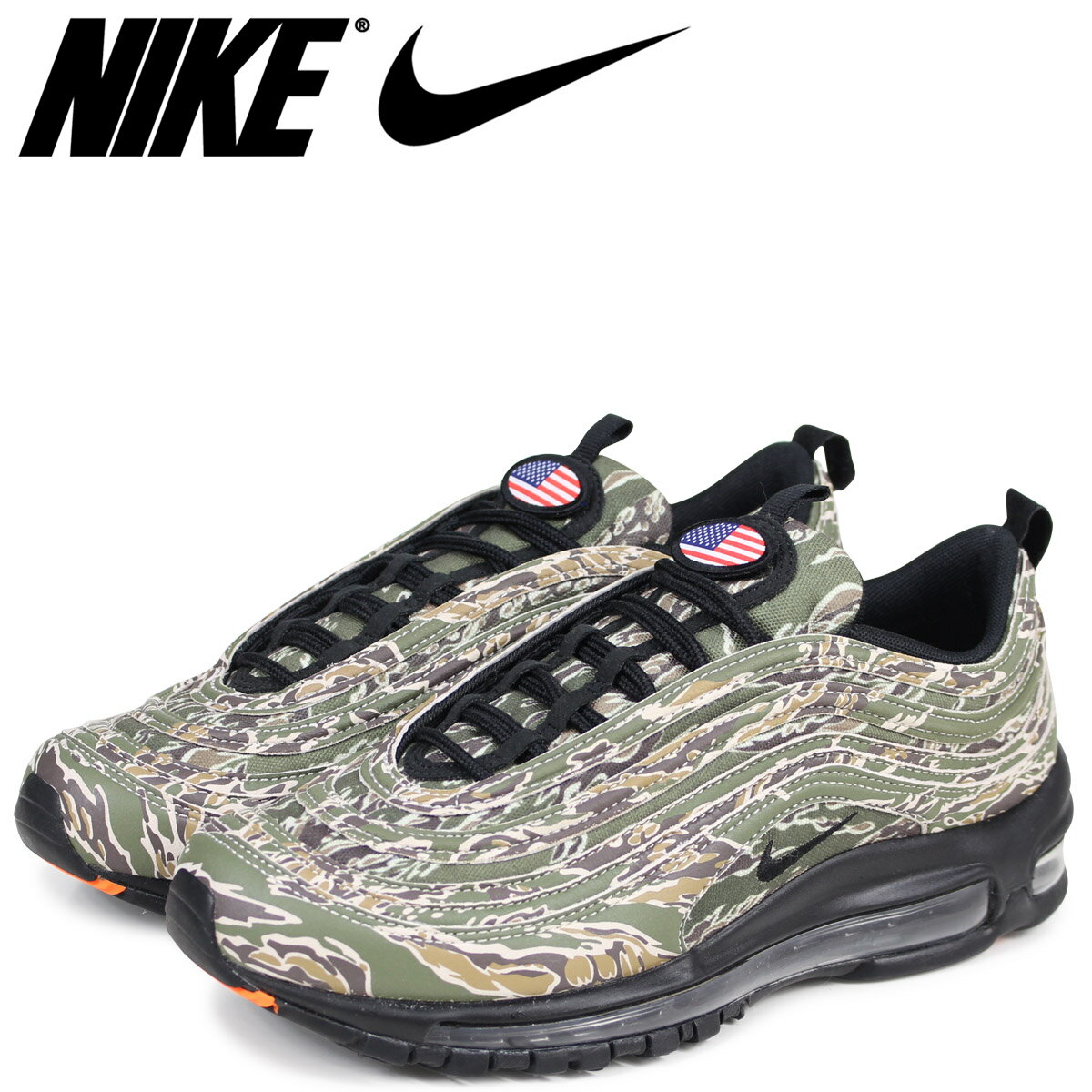 【最大1000円OFFクーポン】 NIKE ナイキ エアマックス97 スニーカー メンズ AIR MAX 97 QS COUNTRY CAMO PACK AJ2614-205 カモ