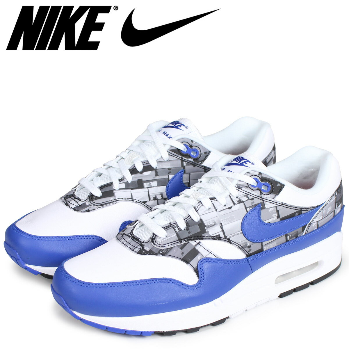 【最大600円OFFクーポン】 NIKE ナイキ エアマックス1 スニーカー メンズ AIR MAX 1 PRNT WE LOVE NIKE AQ0927-100 ブルー