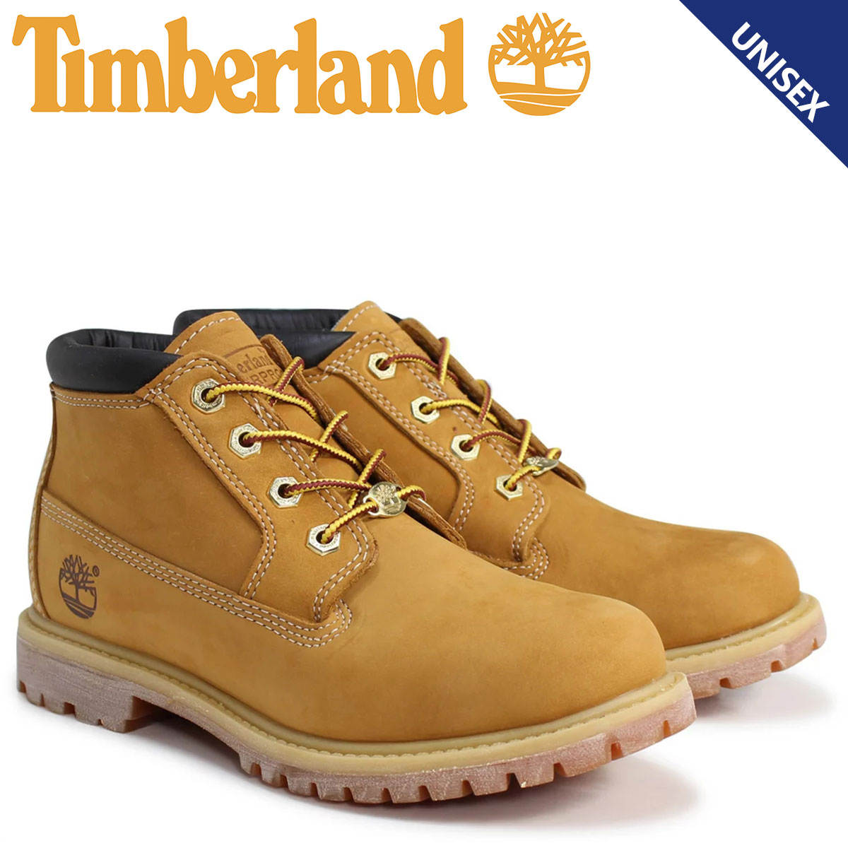 Timberland ティンバーランド チャッカ ブーツ レディース メンズ NELLIE CHUKKA DOUBLE WATERPLOOF BOOTS Wワイズ 防水 ウィート 23399