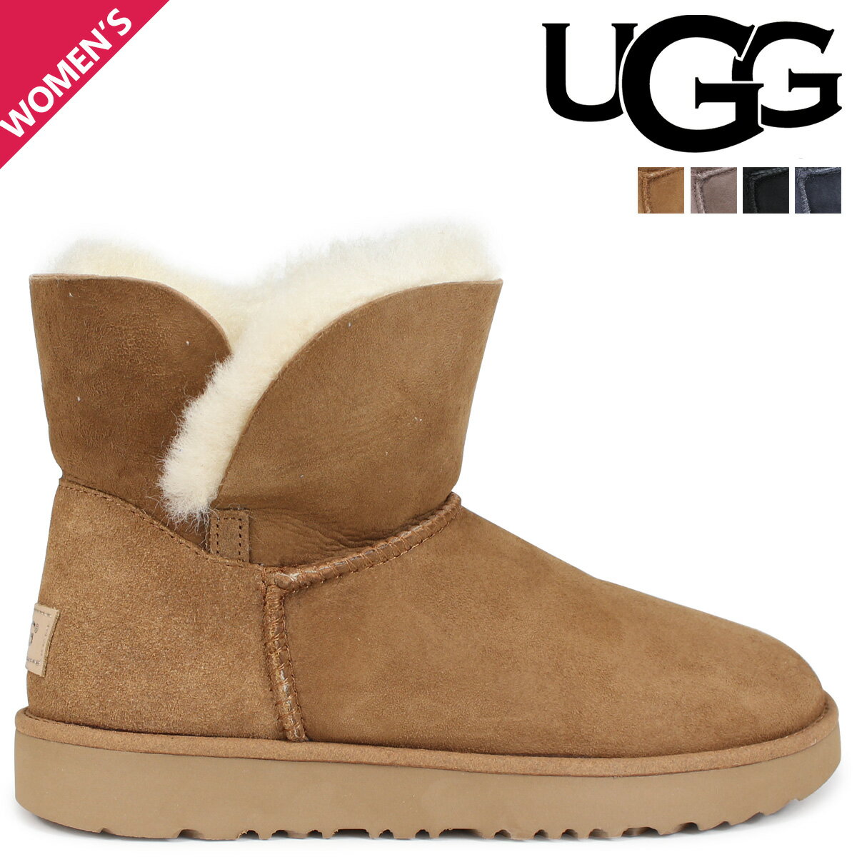 アグ UGG クラシック カフ ミニ ムートンブーツ WOMENS CLASSIC CUFF MINI 1016417 レディース 4カラー