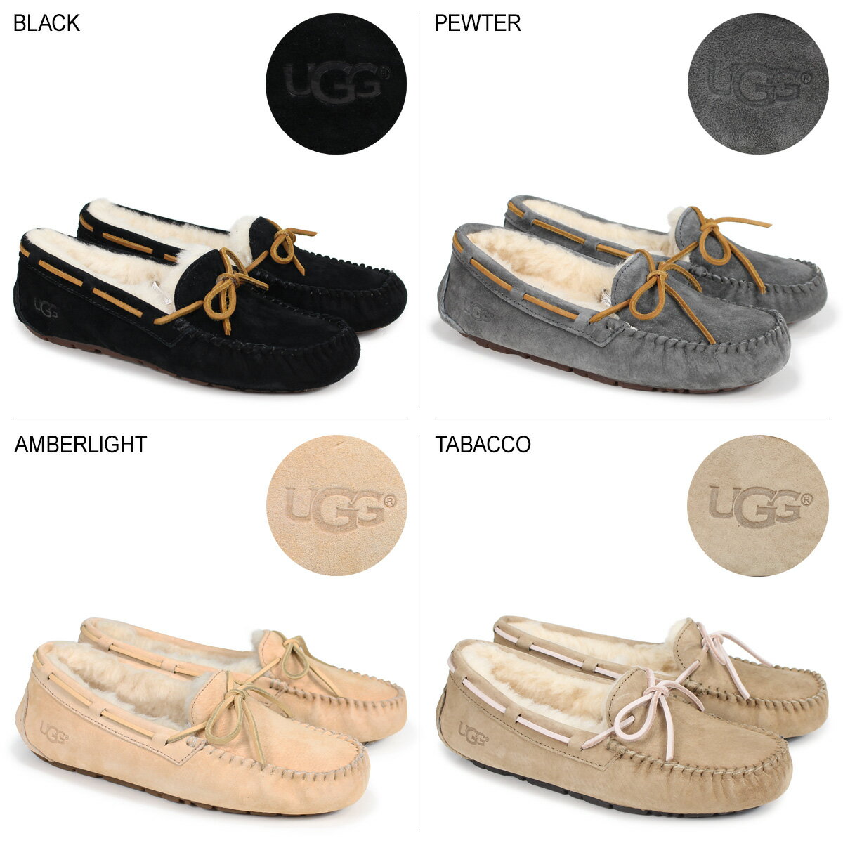 【最大1000円OFFクーポン】 アグ UGG モカシン ダコタ ムートン シューズ レディース シープスキン WOMENS DAKOTA 5612