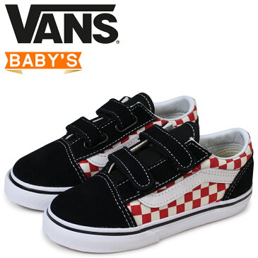 バンズ オールドスクール ベビー スニーカー VANS ヴァンズ OLD SKOOL V VN0A344K35U ブラック 黒