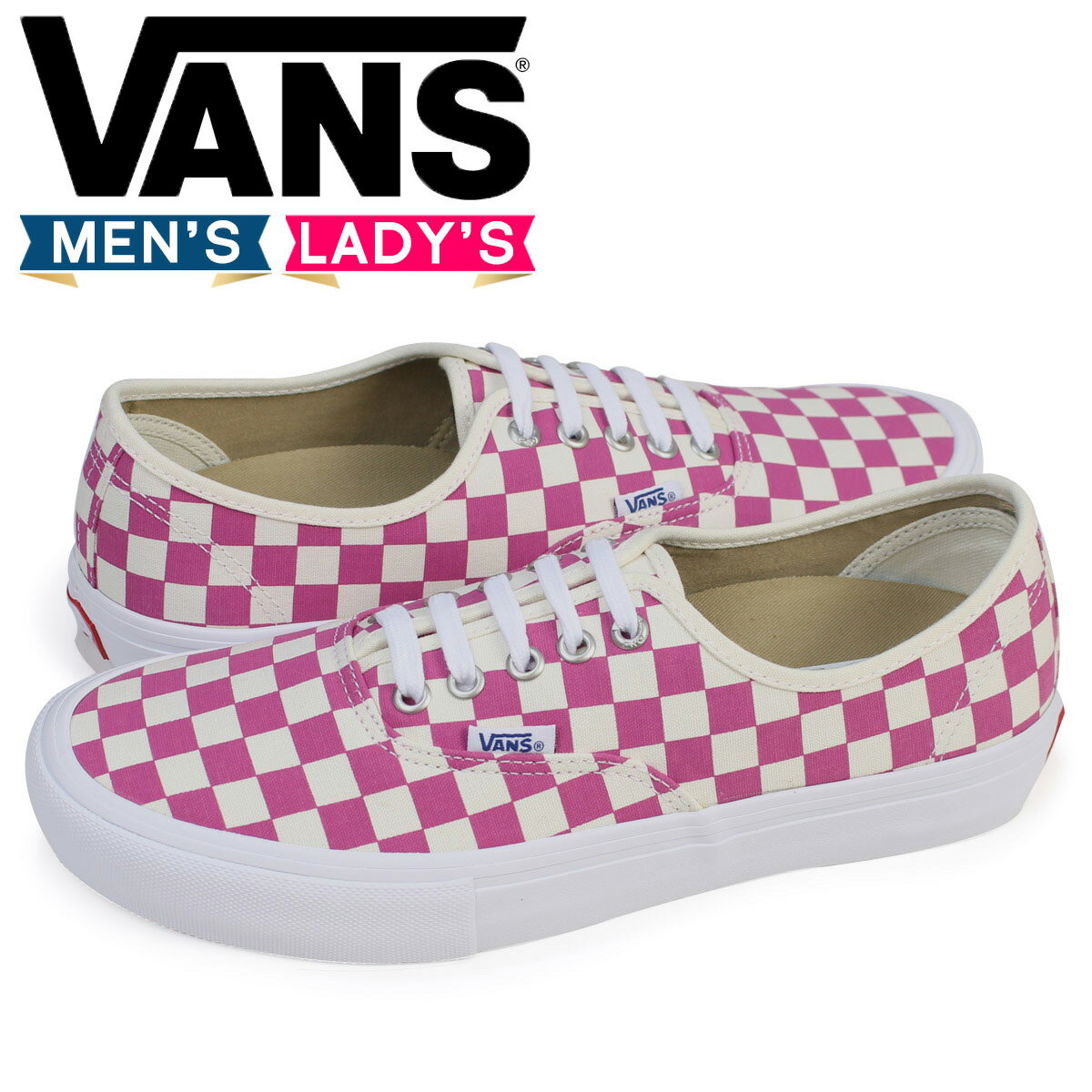 バンズ オーセンティック スニーカー メンズ レディース VANS ヴァンズ AUTHENTIC PRO VN0A3479OM2 靴 ピンク