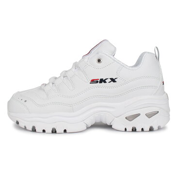 SKECHERS スケッチャーズ エナジー スニーカー ダッドシューズ レディース キッズ ENERGY TIMELESS VISION ホワイト 白 84220L