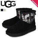  アグ UGG ムートン ブーツ クラシック ミニ シークイン スターズ レディース CLASSIC MINI SEQUIN STARS ブラック グレー 黒 1109441