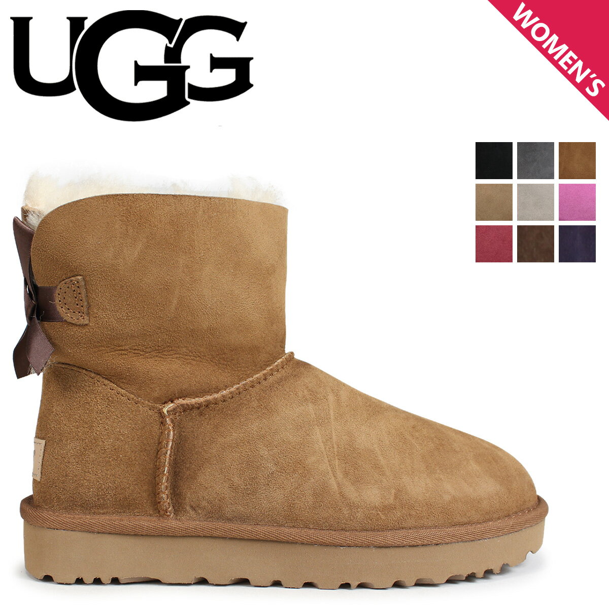  アグ UGG ムートン ブーツ ミニ ベイリー ボウ 2 MINI BAILEY BOW 1016501 レディース