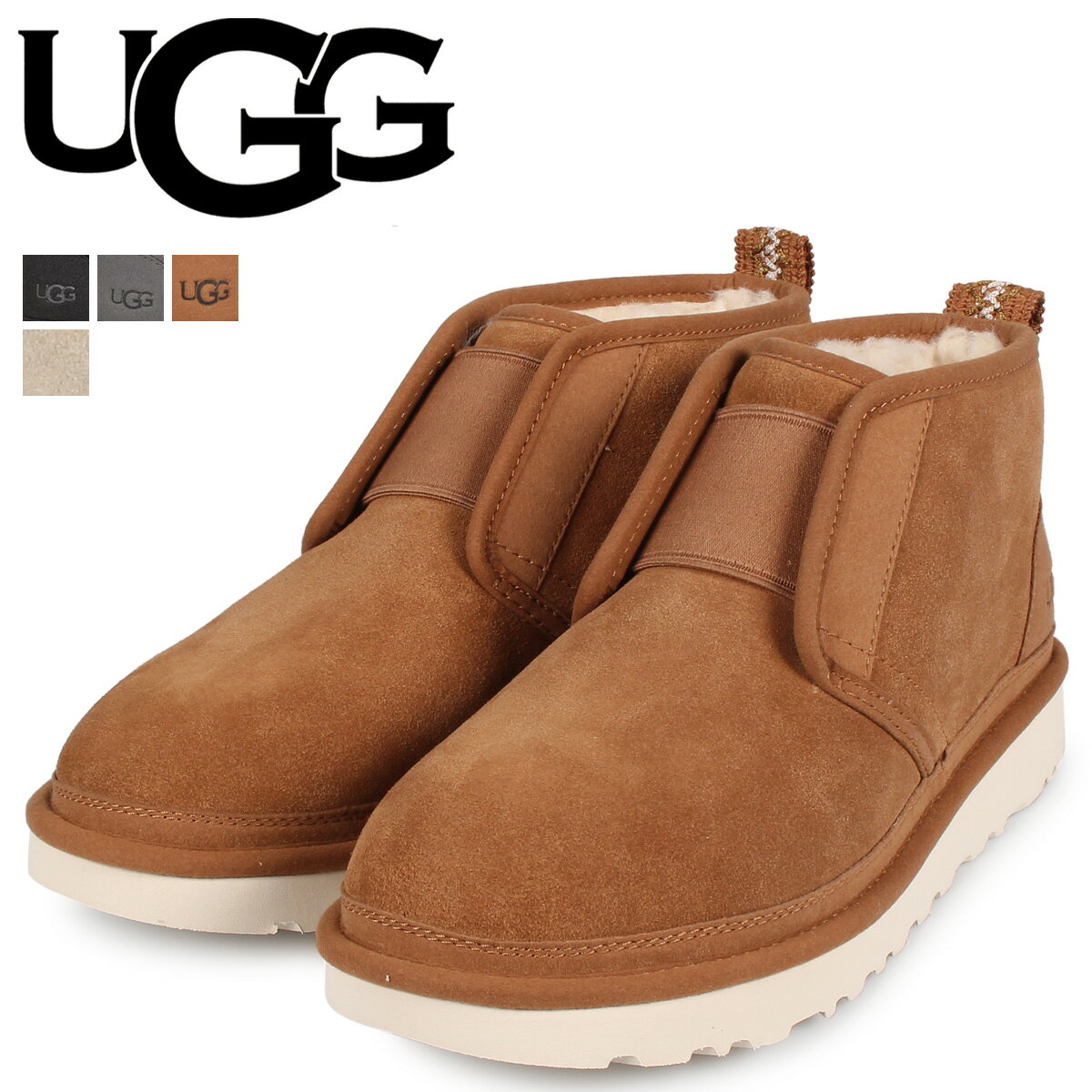 【最大1000円OFFクーポン】 アグ UGG ショートブーツ ムートンブーツ ニューメル フレックス メンズ MENS NEUMEL FLEX ブラック ダーク グレー ブラウン 黒 1106995