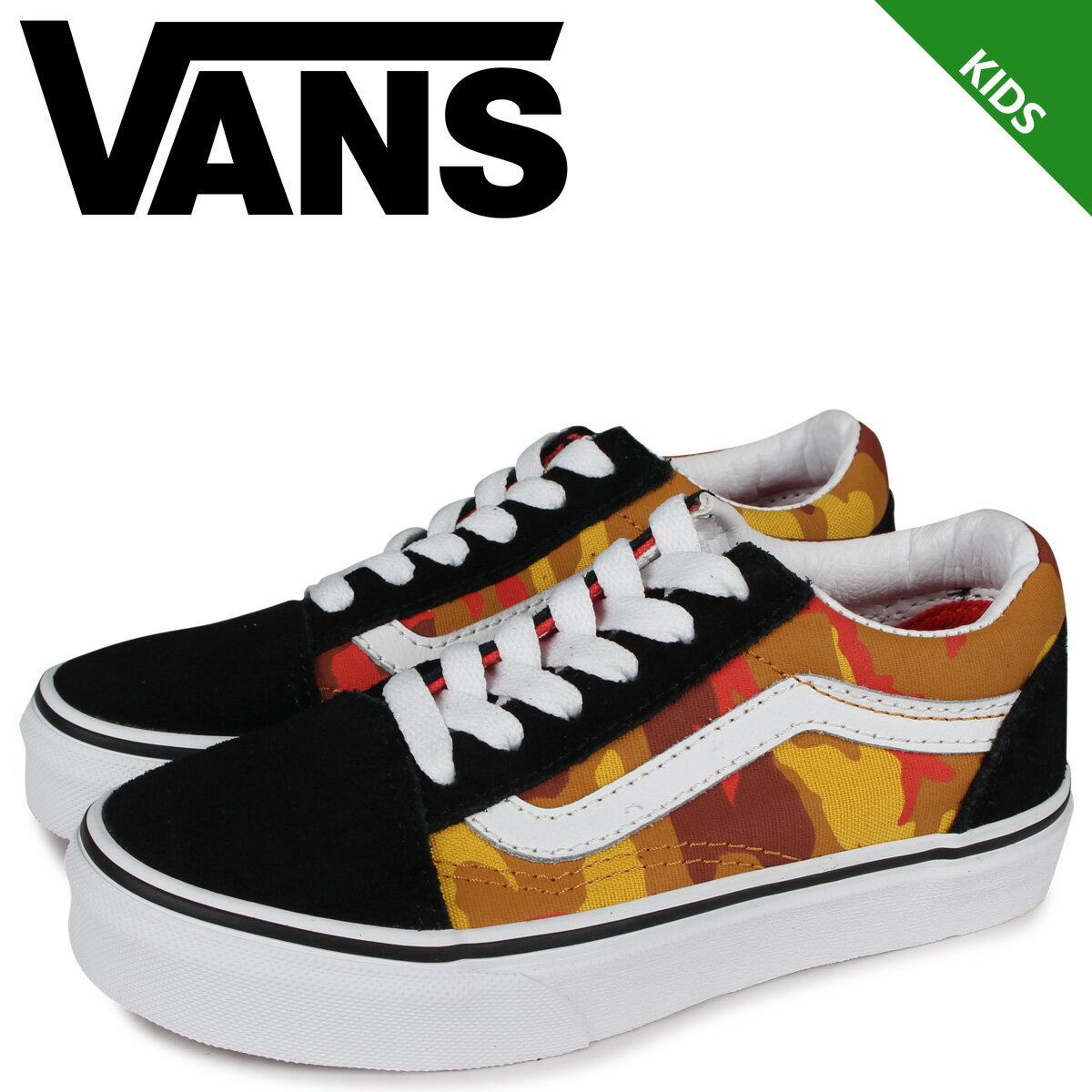【最大1000円OFFクーポン】 ヴァンズ VANS オールドスクール スニーカー キッズ OLD SKOOL カモ 迷彩 VN0A4BUUWKC