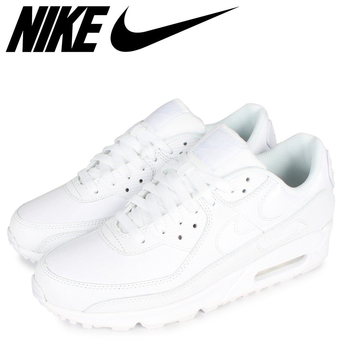 ナイキ レザースニーカー メンズ NIKE ナイキ エアマックス90 スニーカー メンズ AIRMAX 90 LEATHER ホワイト 白 CZ5594-100