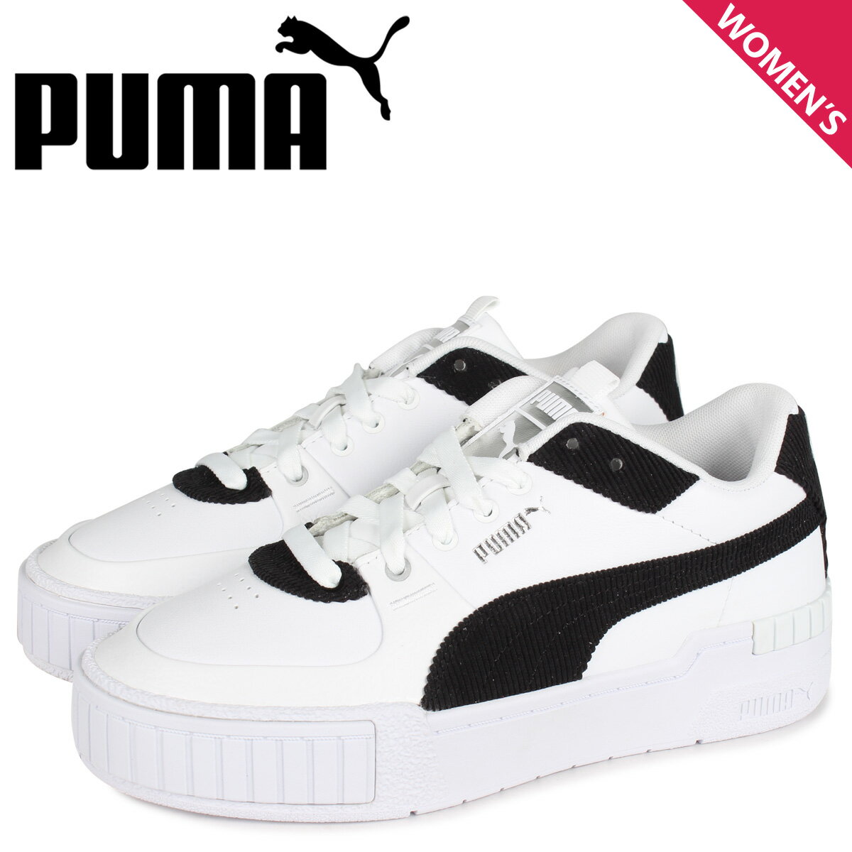 【最大1000円OFFクーポン】 プーマ PUMA カリ スポーツ コーデュロイ スニーカー レディース CALI SPORTS CORDUROY ホワイト 白 374111-01