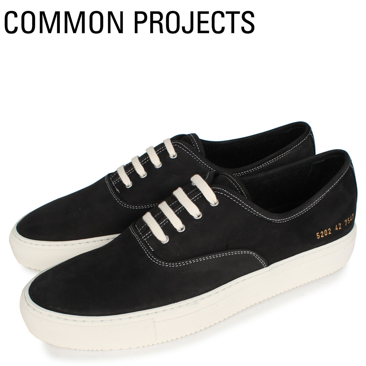  Common Projects コモンプロジェクト フォー ホール スニーカー メンズ FOUR HOLE ブラック 黒 5202-7547