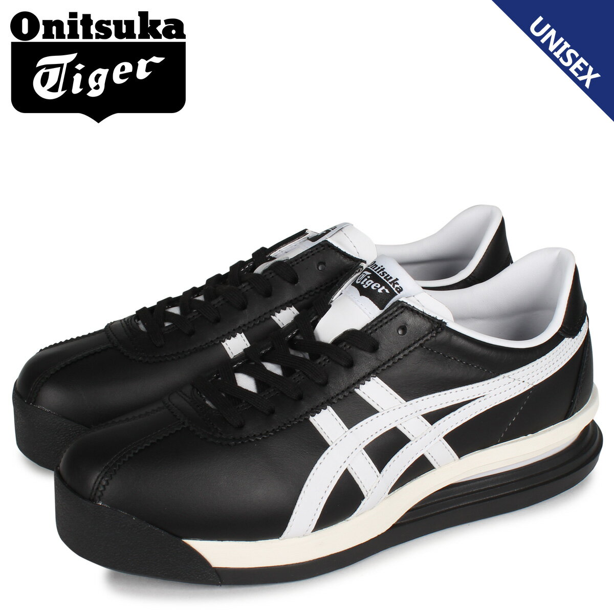 【最大1000円OFFクーポン配布中】 Onitsuka Tiger オニツカタイガー タイガー コルセア スニーカー メンズ レディース TIGER CORSAIR EX ブラック 黒 1183A561-001