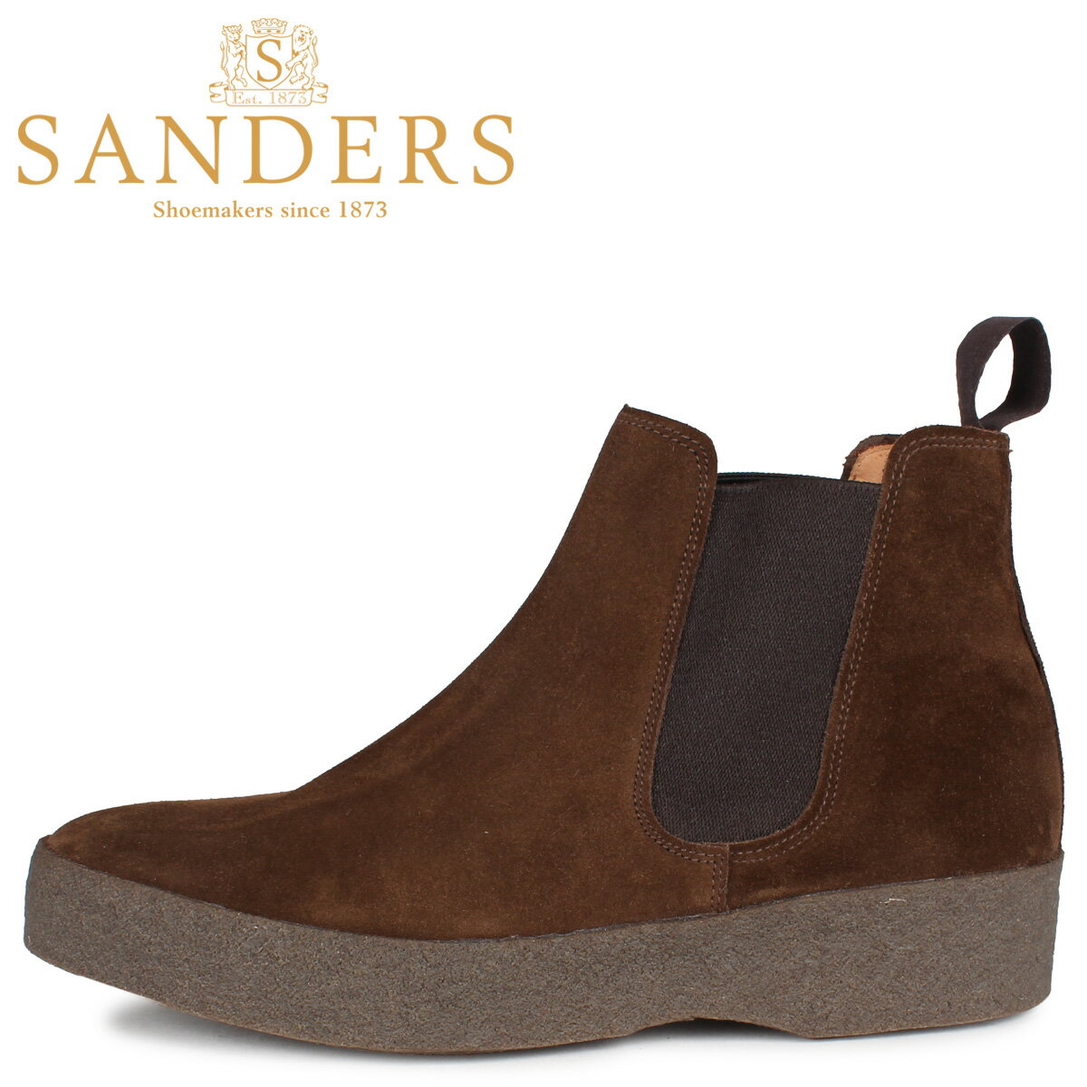 サンダース SANDERS チェルシー サイドゴア ブーツ メンズ ビジネス ADAM CHELSEA BOOT Fワイズ ダーク ブラウン 1701TDS