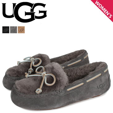 【最大1000円OFFクーポン】 アグ UGG モカシン ダコタ フラッフ レディース シューズ スリッポン ムートン シープスキン DAKOTA FLUFF ブラック グレー ブラウン 黒 1112299