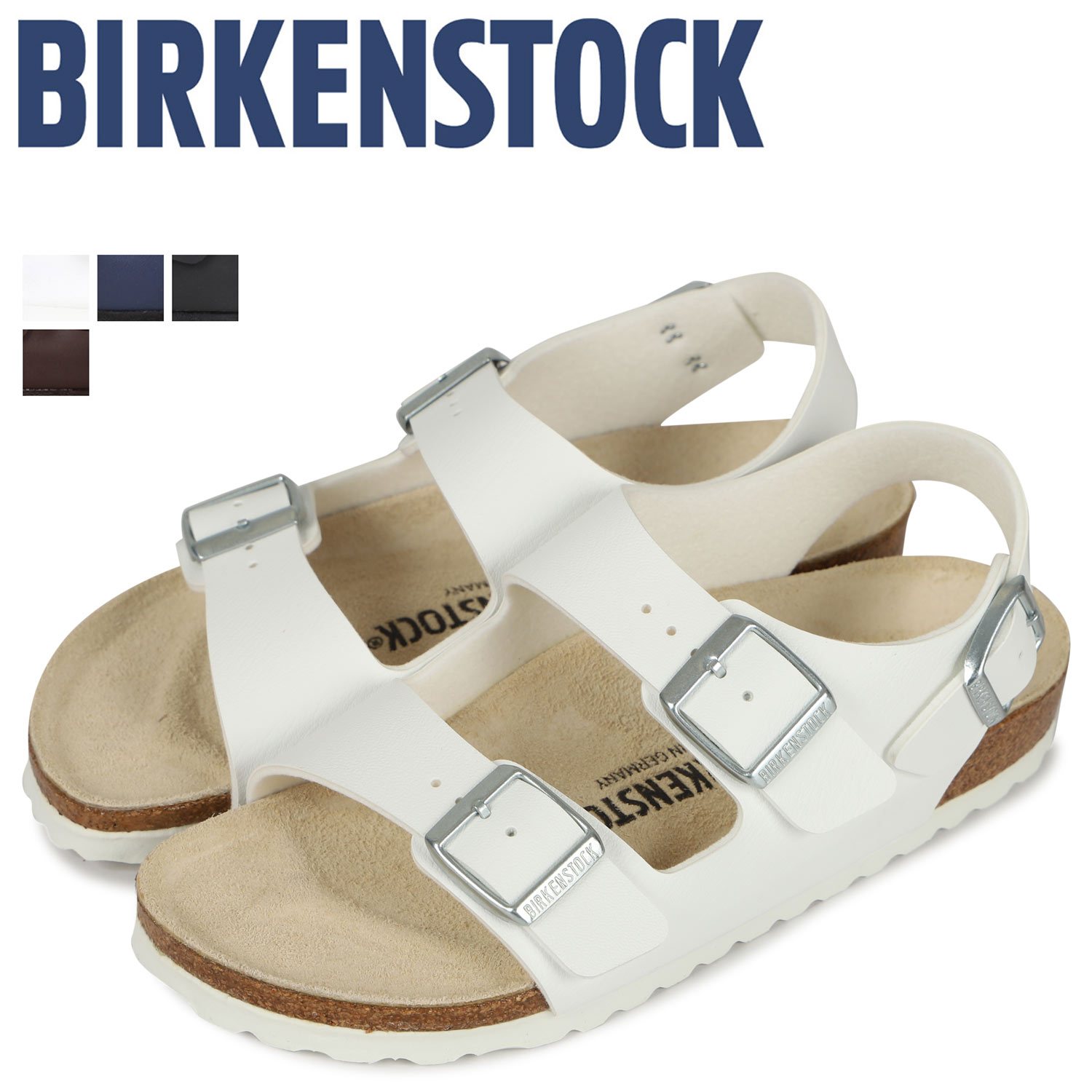 【最大1000円OFFクーポン】 BIRKENSTOCK ミラノ メンズ レディース ビルケンシュトック MILANO ビルケン サンダル 細幅 普通幅 シンセティックレザー