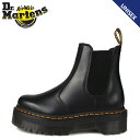 ドクターマーチン サイドゴアブーツ レディース 【最大1000円OFFクーポン配布中】 Dr.Martens ドクターマーチン サイドゴア クアッド レトロ チェルシー ブーツ メンズ レディース 厚底 QUAD RETRO 2976 CHELSEA BOOT ブラック 黒 24687001