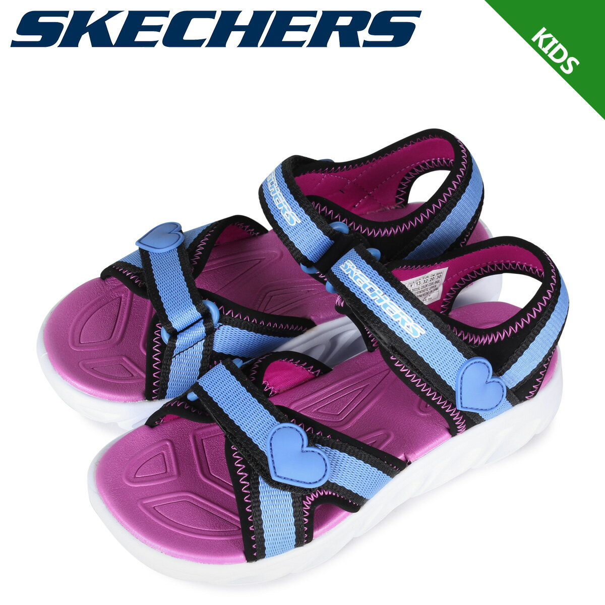 SKECHERS スケッチャーズ サンダル キッズ スプラッシュ HYPNO SPLASHS PLASH ZOOMS ブルー 20215L