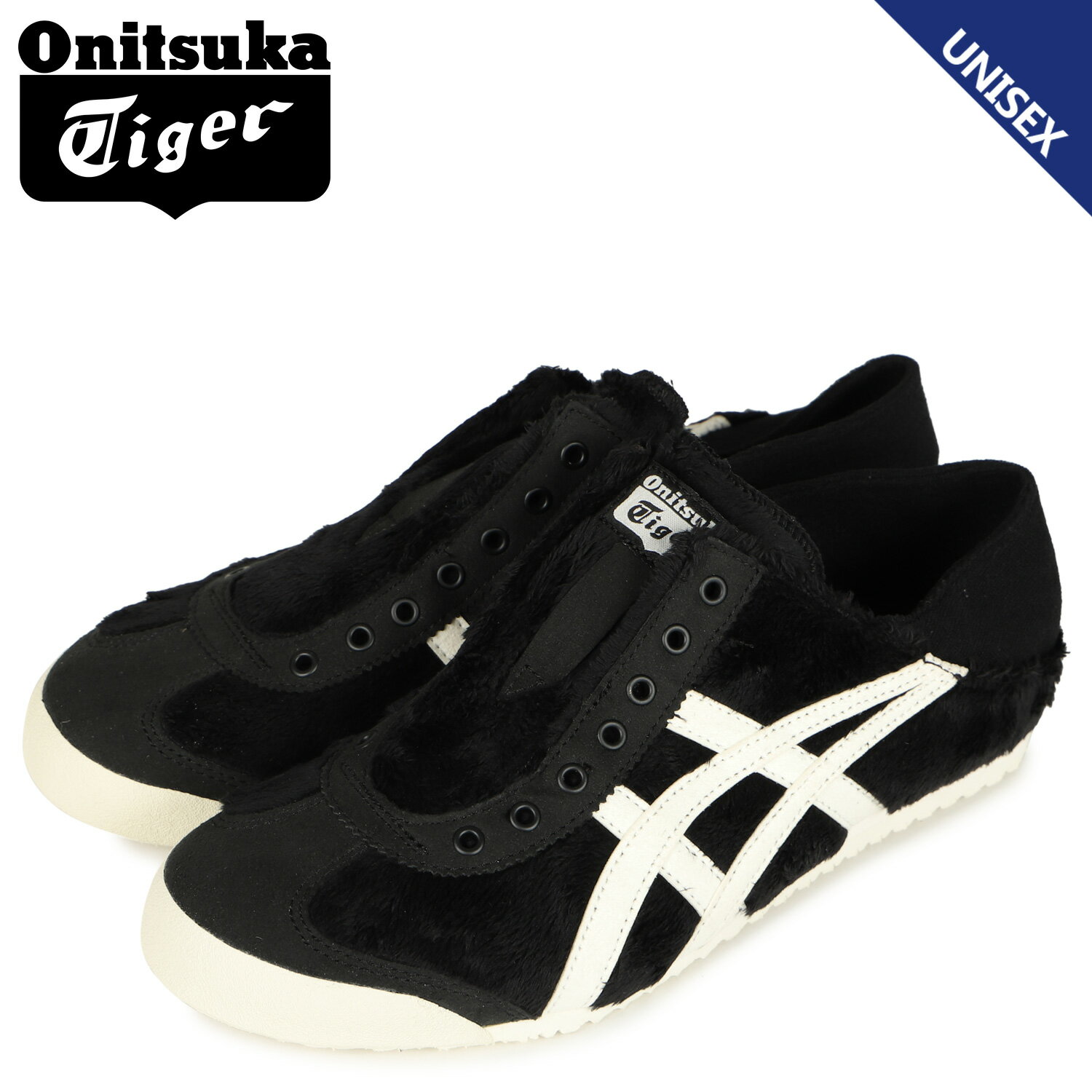 オニツカタイガー スリッポン メンズ 【最大1000円OFFクーポン配布中】 Onitsuka Tiger オニツカタイガー メキシコ66 パラティ スニーカー スリッポン メンズ レディース MEXICO 66 PARATY ブラック 黒 1183B601-001