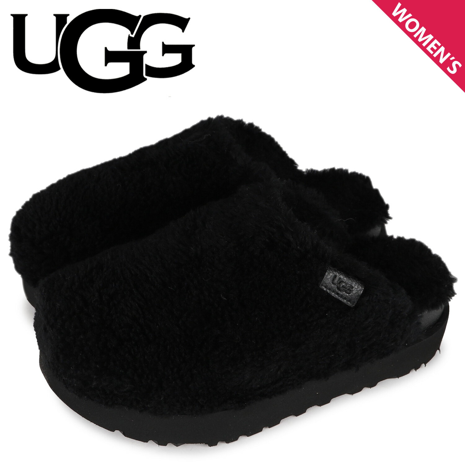 アグ UGG スリッパ ルームシューズ ファズ シュガー スライド レディース FUZZ SUGAR SLIDE ブラック 黒 1121634