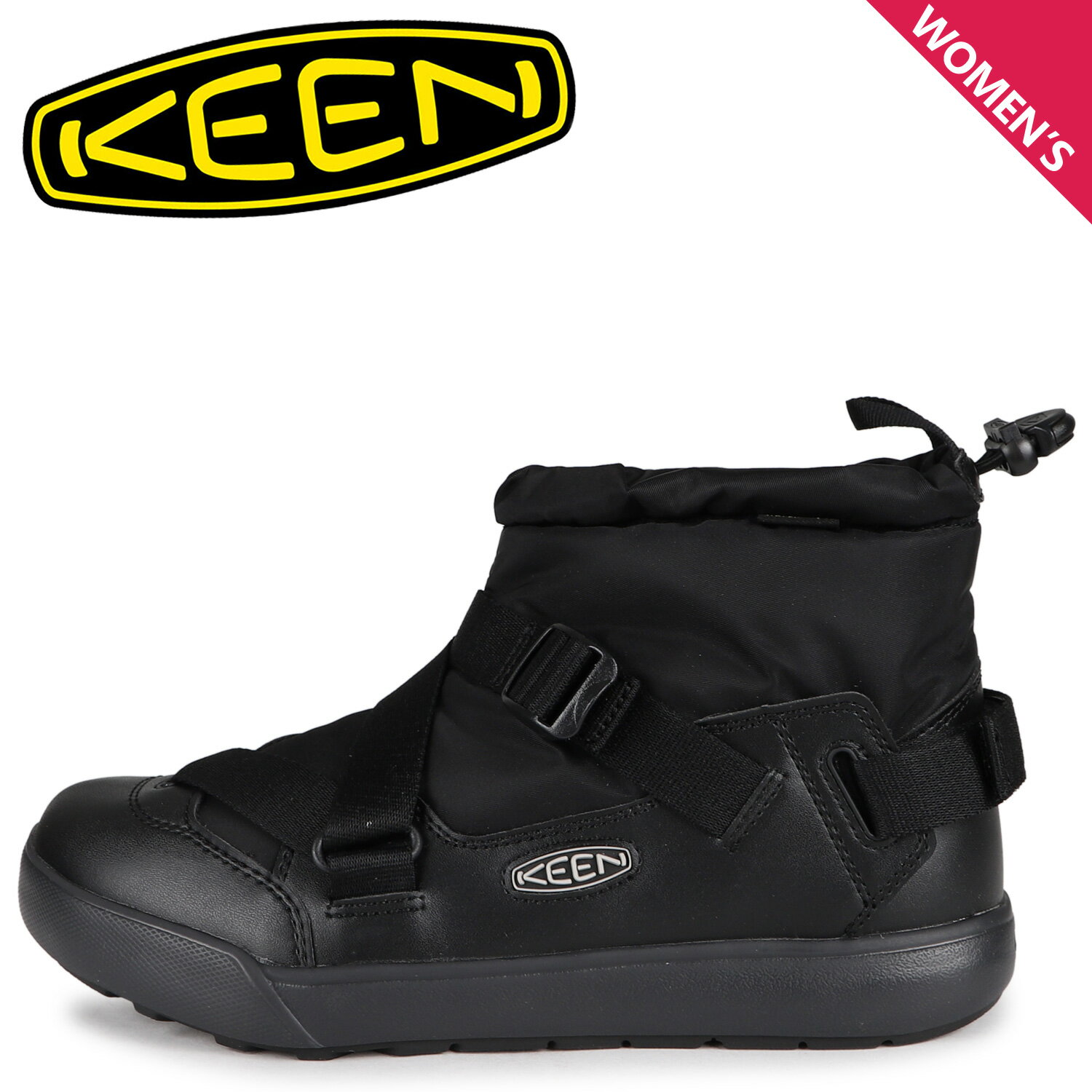 キーン ブーツ レディース 【最大1000円OFFクーポン配布中】 キーン KEEN ブーツ ウィンターブーツ フッドゼラ ウォータープルーフ レディース 防水 HOODZERRA W ブラック 黒 1025601