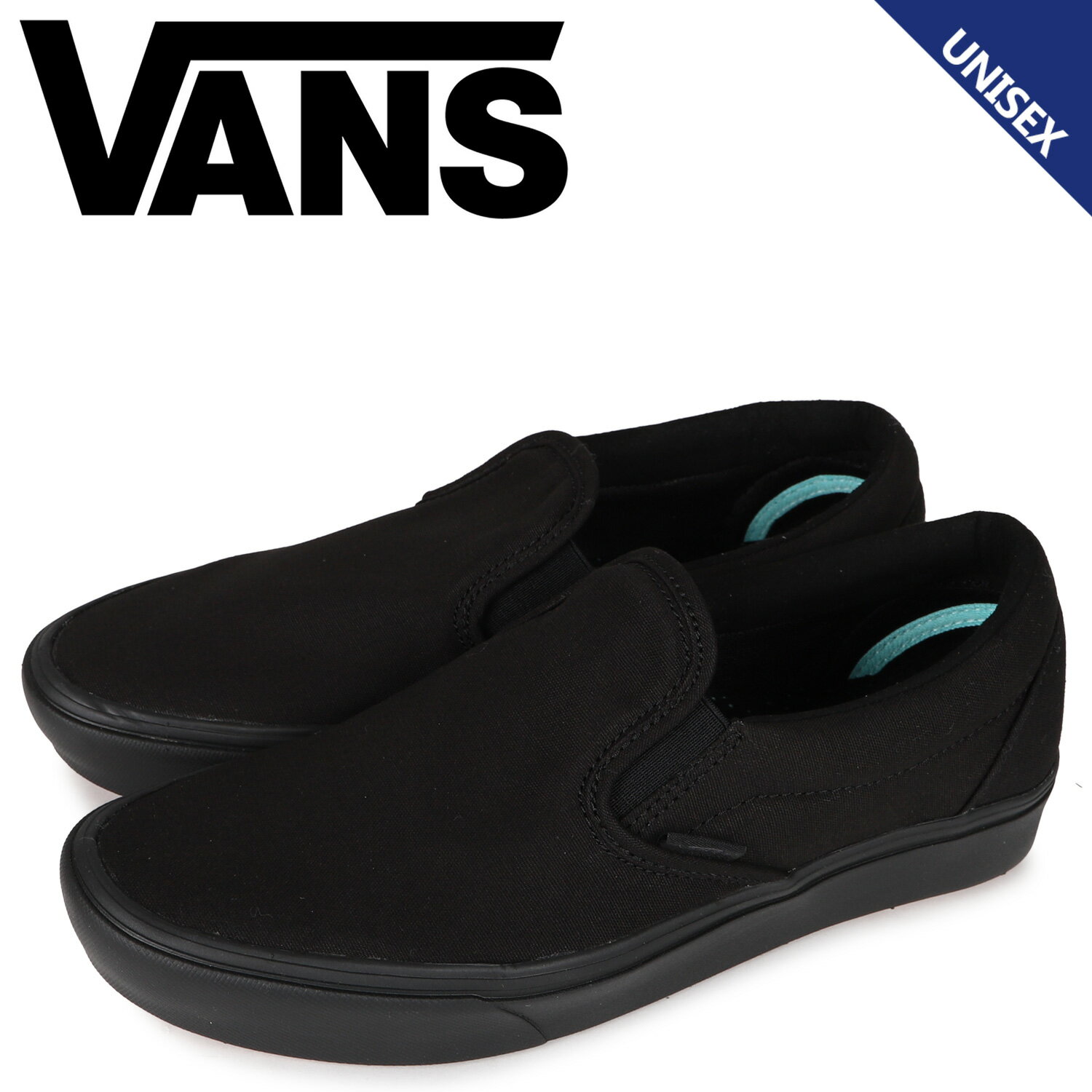 ヴァンズ VANS スニーカー スリッポン コンフィクッシュ メンズ レディース バンズ COMFYCUSH SLIP-ON ブラック 黒 VN0A3WMDVND