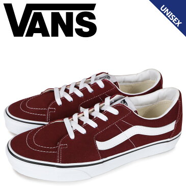 ヴァンズ VANS スケートロウ スニーカー メンズ レディース バンズ SK8-LOW ワイン レッド VN0A4UUK5U7