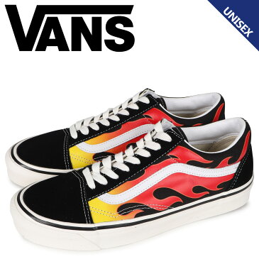 【最大1000円OFFクーポン】 ヴァンズ VANS オールドスクール フレイム スニーカー メンズ レディース バンズ OLD SKOOL FLAME 36 DX FLAME ブラック 黒 VN0A54F3423