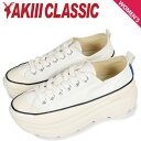 AKIII CLASSIC アキクラシック リカバリーコットン ロー スニーカー レディース 厚底 AKIII RECOVERYCOTTON LOW ホワイト 白 AKC0039