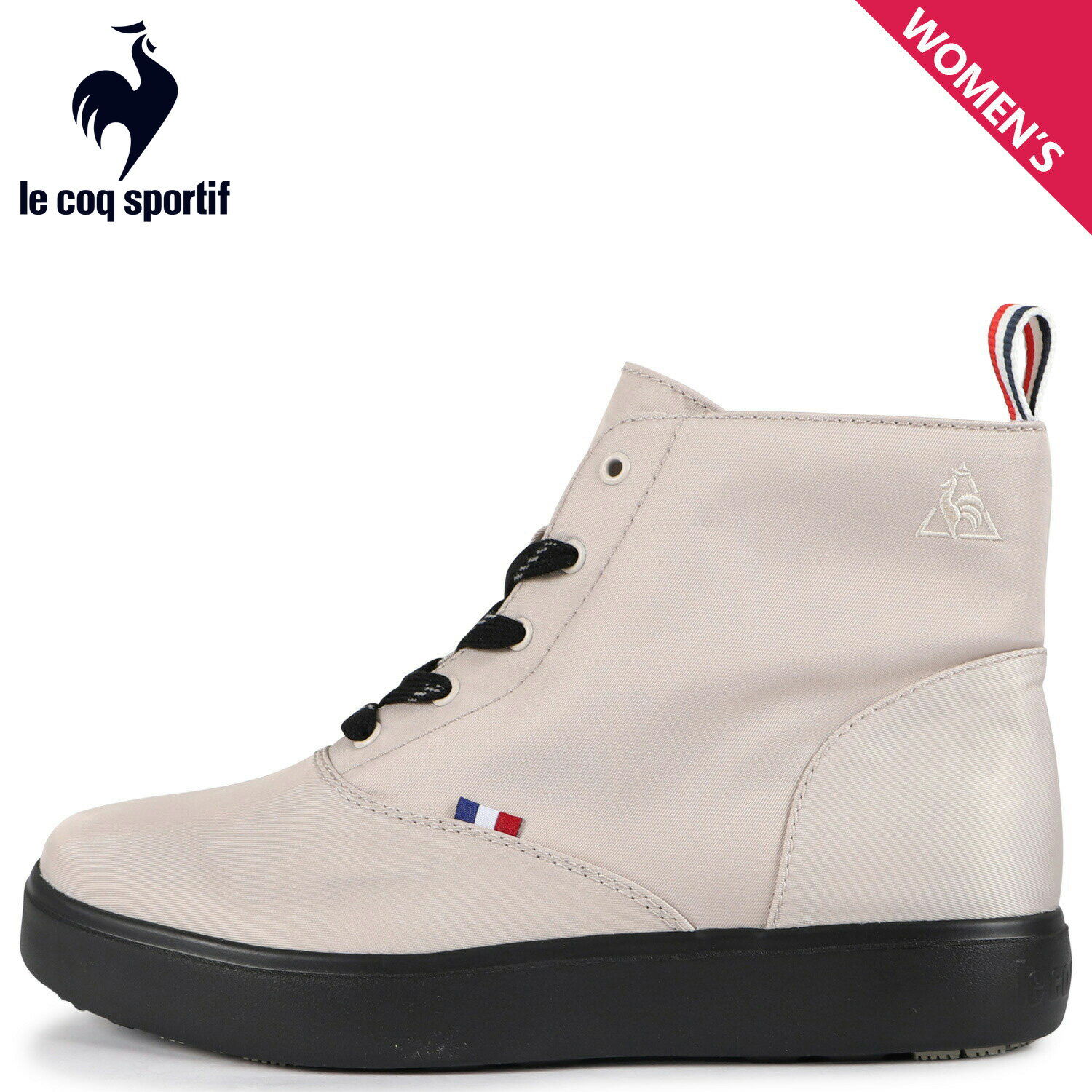 le coq sportif ルコック スポルティフ テルナ 3 ミッド R スニーカー レインシューズ レディース 軽量 TELUNA 3 MID R ベージュ QL3TJD30EB