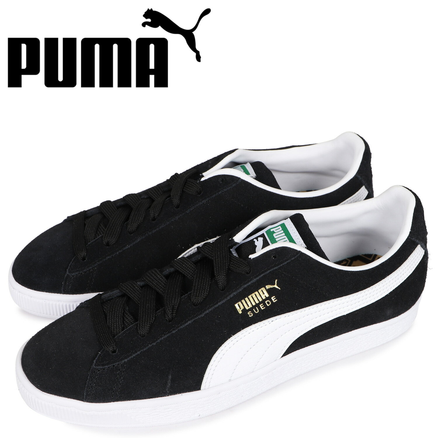 PUMA プーマ スウェード クロック スニーカー メンズ スエード SUEDE CROC ブラック 黒 384852-01