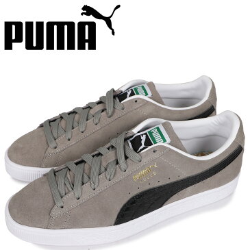 PUMA プーマ スウェード クロック スニーカー メンズ スエード SUEDE CROC グレー 384852-04