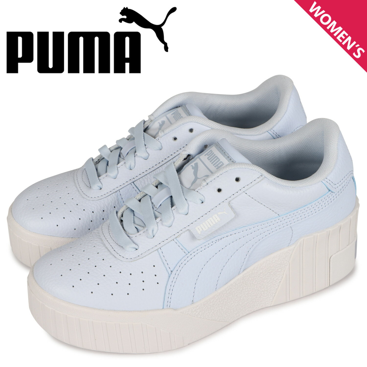 【最大1000円OFFクーポン】 PUMA プーマ スニーカー カリ ウェッジ ウィメンズ レディース 厚底 CALI WEDGE WNS ライト ブルー 373438-09