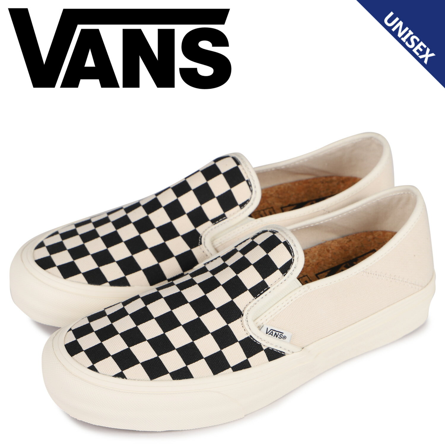 ヴァンズ VANS スリッポン スニーカー メンズ レディース バンズ SLIP-ON SF ホワイト 白 VN0A3MVD42E