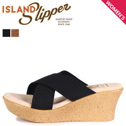 アイランドスリッパ 【最大1000円OFFクーポン配布中】 ISLAND SLIPPER アイランドスリッパ プラットフォーム サンダル スライドサンダル レディース スエード PLATFORM ブラック ブラウン 黒 P223UNS