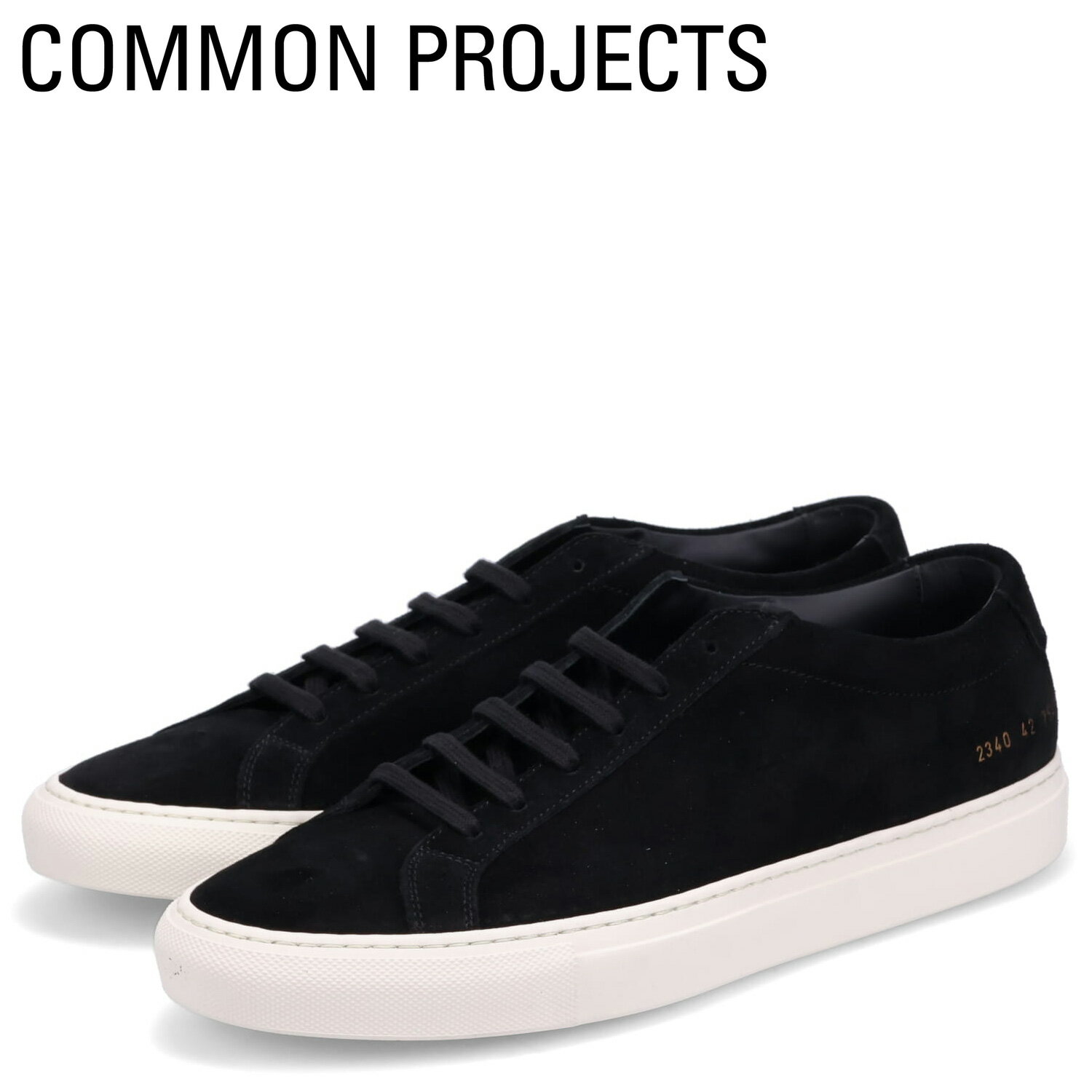  Common Projects コモンプロジェクト スニーカー アキレス ロー スエード メンズ スウェード ACHILLES LOW SUEDE ブラック 黒 2340-7547