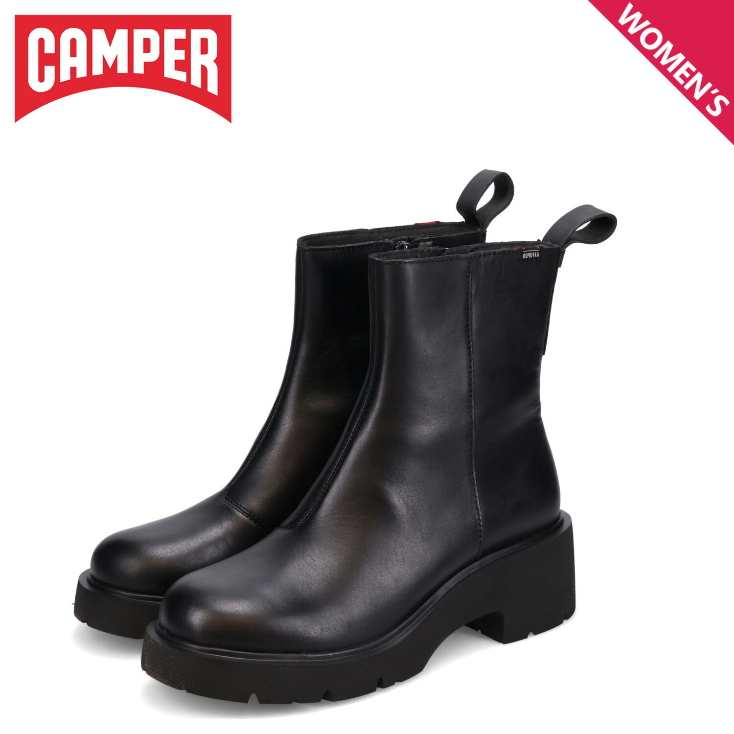 CAMPER カンペール ブーツ 靴 アンクルブーツ ミラ レディース 防水 ゴアテックス MILAH GORE-TEX ブラック 黒 K400576
