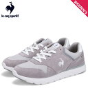 le coq sportif ルコック スポルティフ スニーカー ラ セーヌ 2 ワイド レディース 軽量 スエード LA SEINE II WIDE グレー QL3VJC04GW