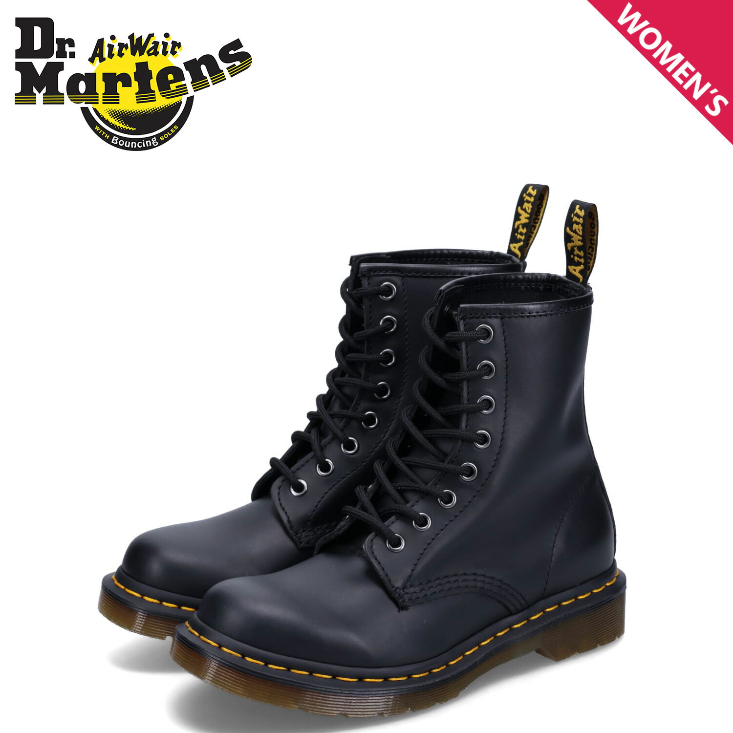 Dr.Martens ドクターマーチン 8ホール ブーツ レディース 1460 WOMENS LACE UP BOOTS ブラック 黒 11821002