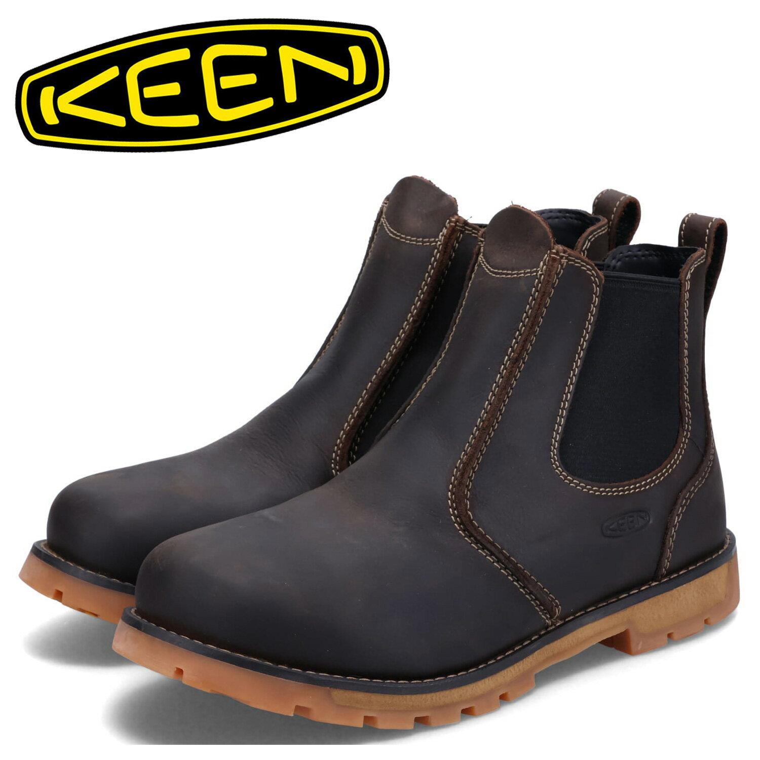 キーン サイドゴアブーツ メンズ キーン KEEN ブーツ シアトル ロメオ メンズ SEATTLE ROMEO ダーク ブラウン 1021344