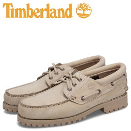 【最大1000円OFFクーポン配布中】 Timberland ティンバーランド オーセンティック スリーアイ デッキシューズ メンズ AUTHENTICS 3EYE ベージュ A5P4Z