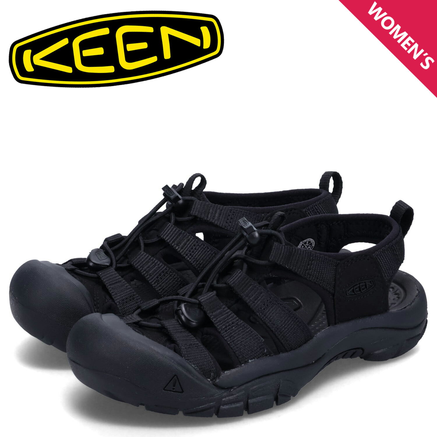 【最大1000円OFFクーポン発行中】 KEEN キーン ニューポート エイチツー サンダル スポーツサンダル レディース NEWPORT H2 ブラック 黒 ...