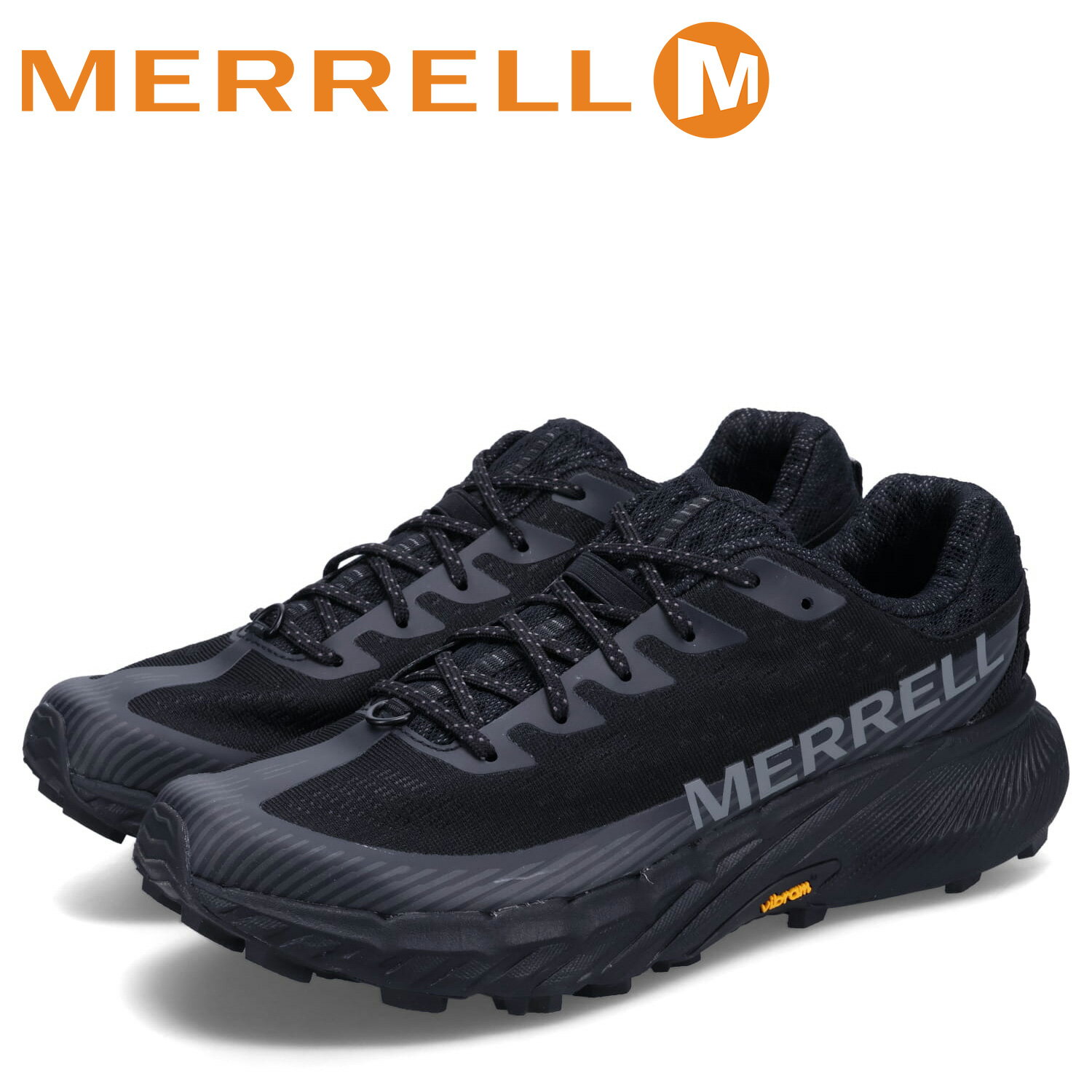 MERRELL メレル スニーカー トレイルランニング シューズ アジリティー ピーク 5 メンズ 厚底 AGILITY PEAK 5 ブラック 黒 M068045 J068045