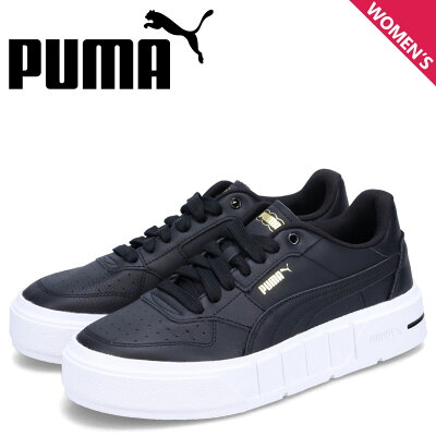 プーマ PUMA スニーカー ウィメンズ カリ コート レザー レディース 厚底 WOMENS PUMA CALI COAT LEATHER ブラック 黒 393802-04