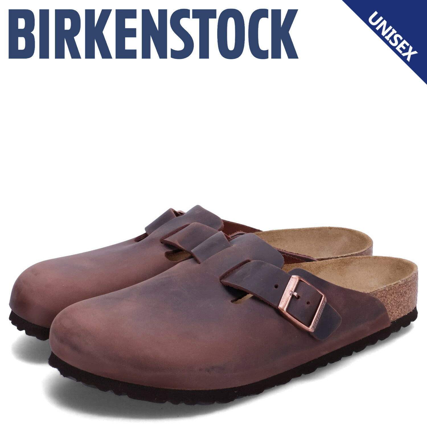 【最大1000円OFFクーポン配布中】 BIRKENSTOCK ビルケンシュトック ボストン サンダル メンズ レディース オイルドレザー 細幅 普通幅 BOSTON ブラウン