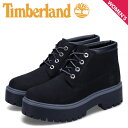 【最大1000円OFFクーポン配布中】 Timberland ティンバーランド ブーツ チャッカブーツ プレミアム ウォータープルーフ プラットフォーム レディース 厚底 防水 PREMIUM WP PLATFORM CHUKKA ブラック 黒 A5REN