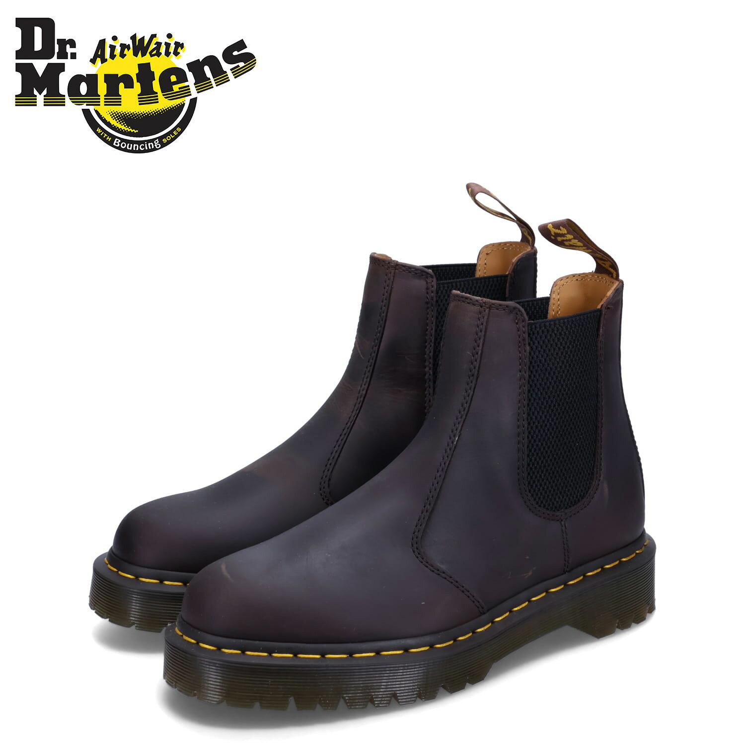 ドクターマーチン サイドゴアブーツ メンズ Dr.Martens ドクターマーチン チェルシーブーツ 2976 サイドゴア ベックス メンズ 2976 BEX CHELSEA BOOT ダーク ブラウン 27896201