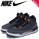 NIKE ナイキ エアジョーダン3 レトロ スニーカー レディース AIR JORDAN 3 RETRO GS ブラック 黒 DM0967-080