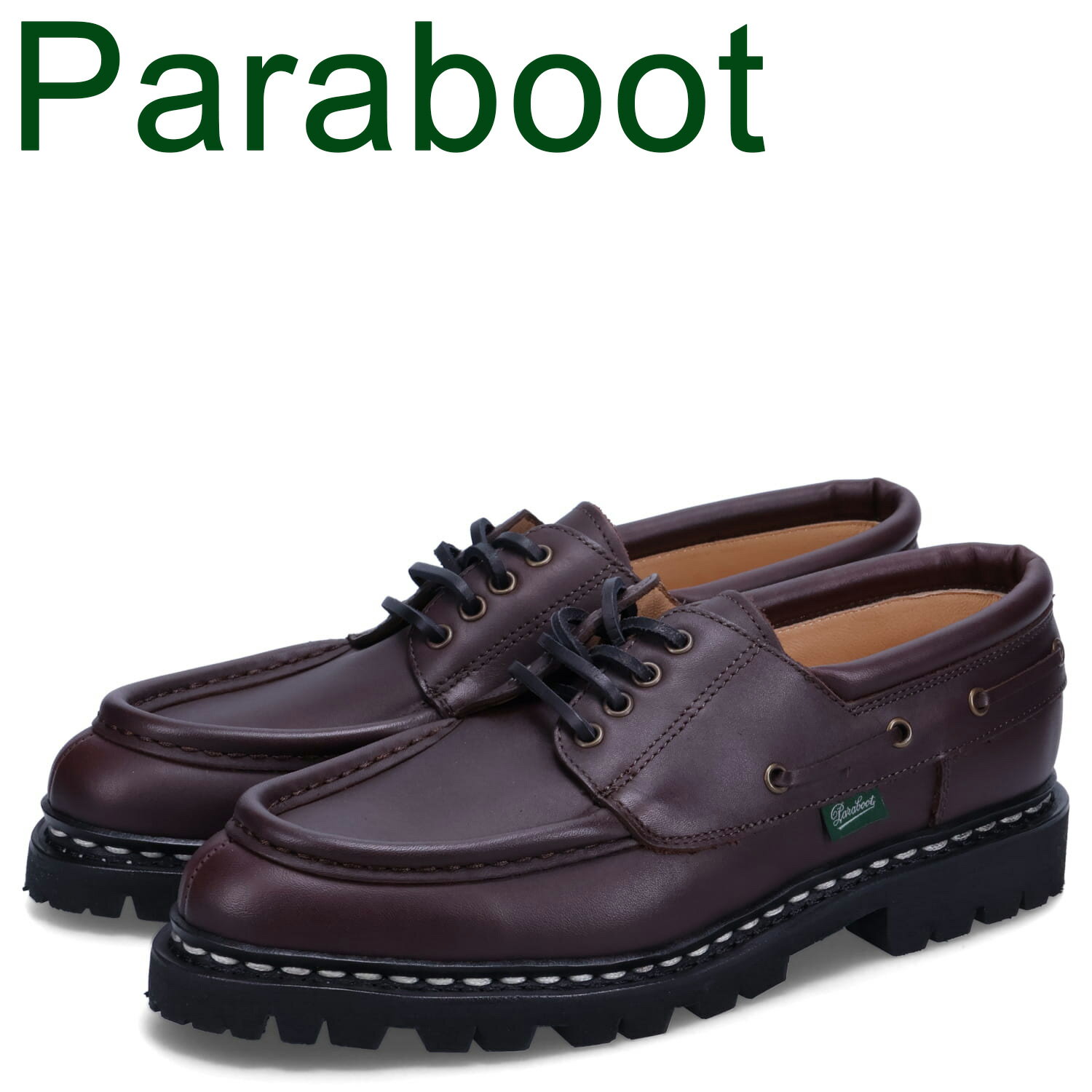 PARABOOT パラブーツ シメイ モカシン デッキシューズ メンズ CHIMEY 本革 ダーク ブラウン 200816